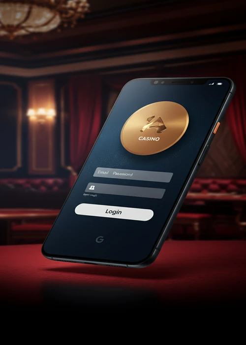 Écran d'accueil du formulaire de connexion Prince Ali Casino, invitant à l'authentification rapide et sécurisée pour accéder à l'espace membre.